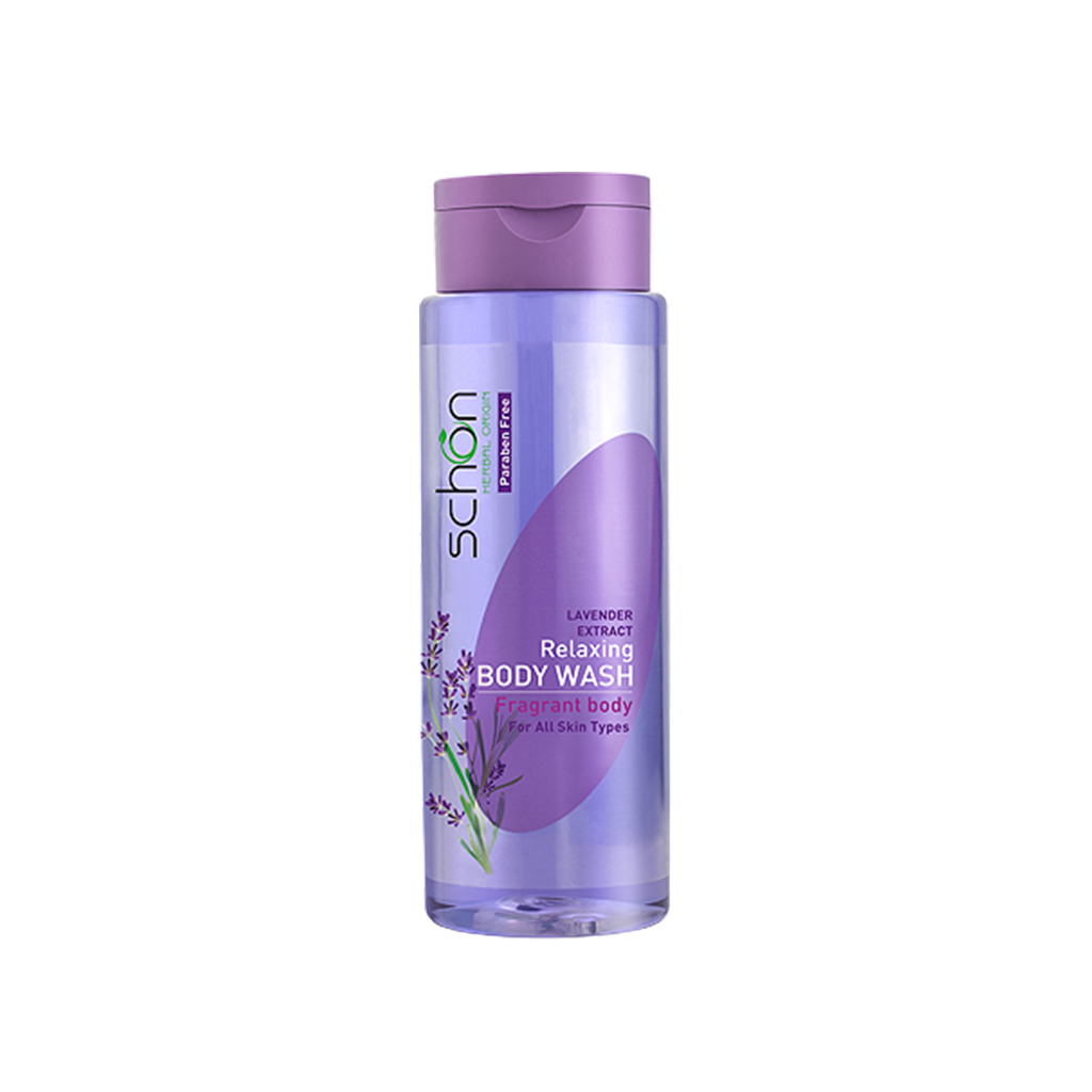 شامپو بدن با عصاره اسطوخودوس شون RELAXING BODY WASH LAVENDER EXTRACT SCHON