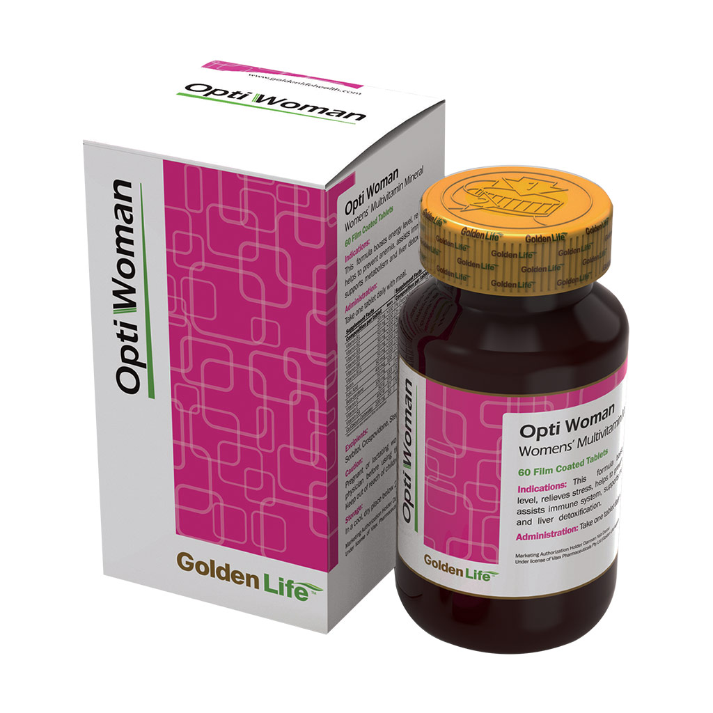 قرص اپتی وومن گلدن لایف 60 عددی OPTIWOMAN GOLDEN LIFE