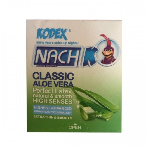 کاندوم کلاسیک کودکس بسته 3 عددی CLASSIC ALOE VERA CONDOM KODEX