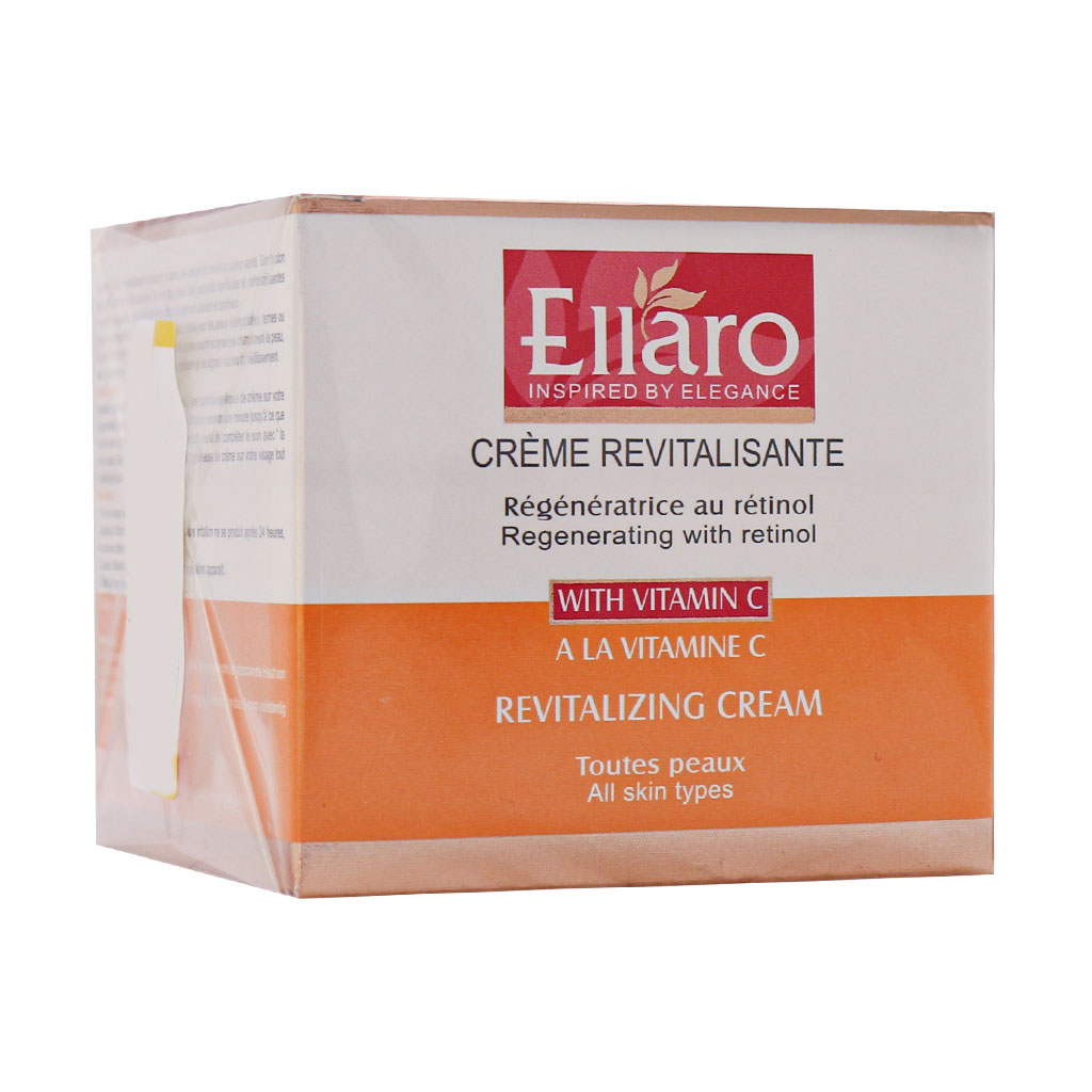 کرم شاداب کننده و احیا کننده حاوی ویتامین C الارو  REVITALIZING CREAM WITH VITAMIN C ELLARO