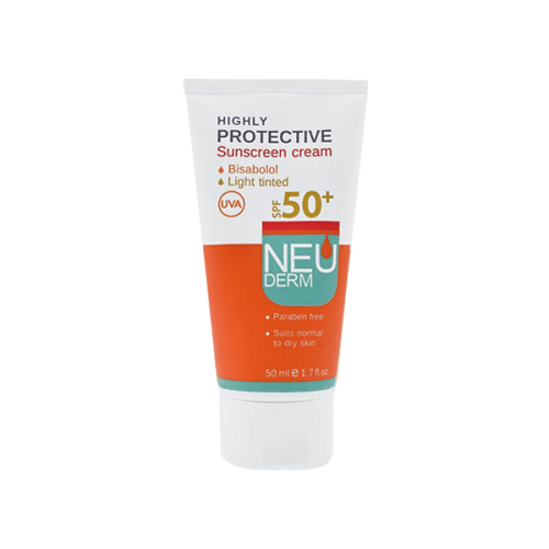 کرم ضد آفتاب SPF50 بژ روشن نئودرم SUNSCREEN LIGHT TINTED NEU DERM