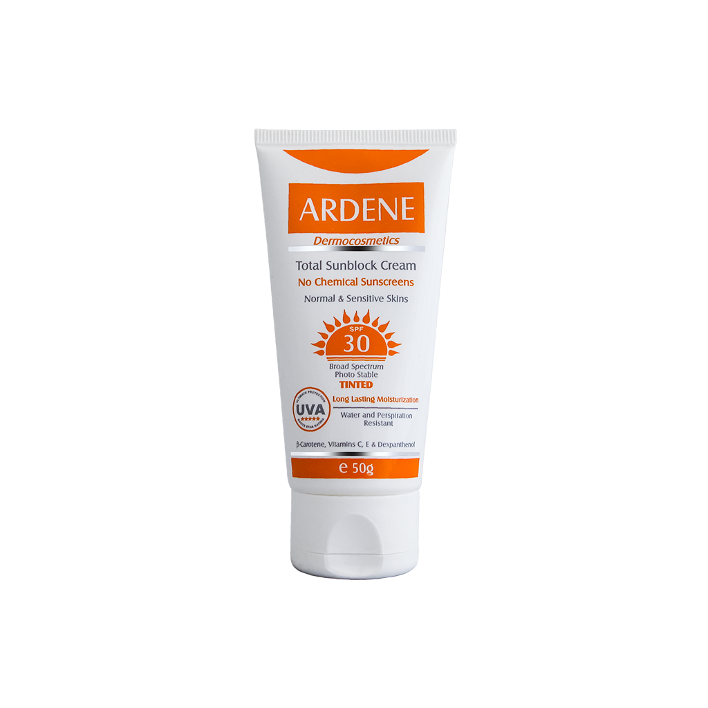 کرم ضد آفتاب فاقد چربی SPF 30 (رنگی) آردن TOTAL SUNBLOCK CREAM SPF 30 TINTED ARDENE