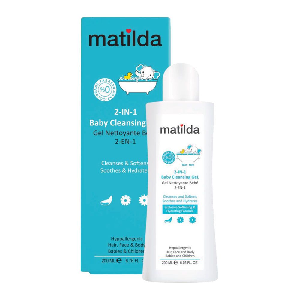 ژل شستشوی کودک 2 در 1 200 میل ماتیلدا BABY CLEANSING GEL 2 IN 1 MATILDA